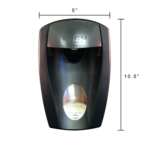 [AC-CHE282] Dispenser for Antibacterial Foam Up Soap 1000 ML "bag", Black (each)